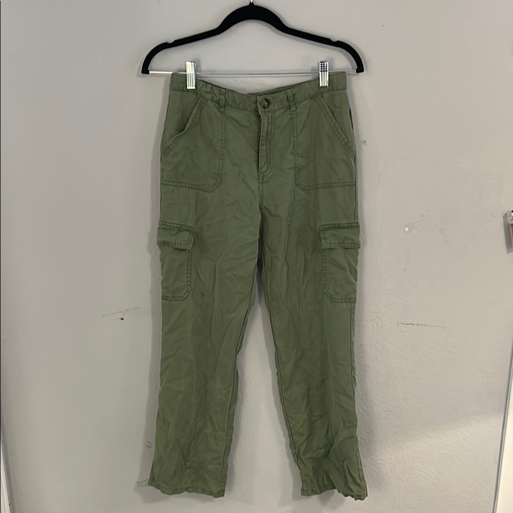 Cat & Jack Green Cargo Pants Straight Leg